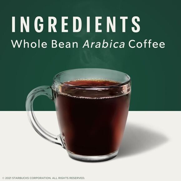 Starbucks Whole Bean Coffee, Dark Roast Coffee, French Roast, 100% Arabica, 1 Ba - Picture 4 of 6